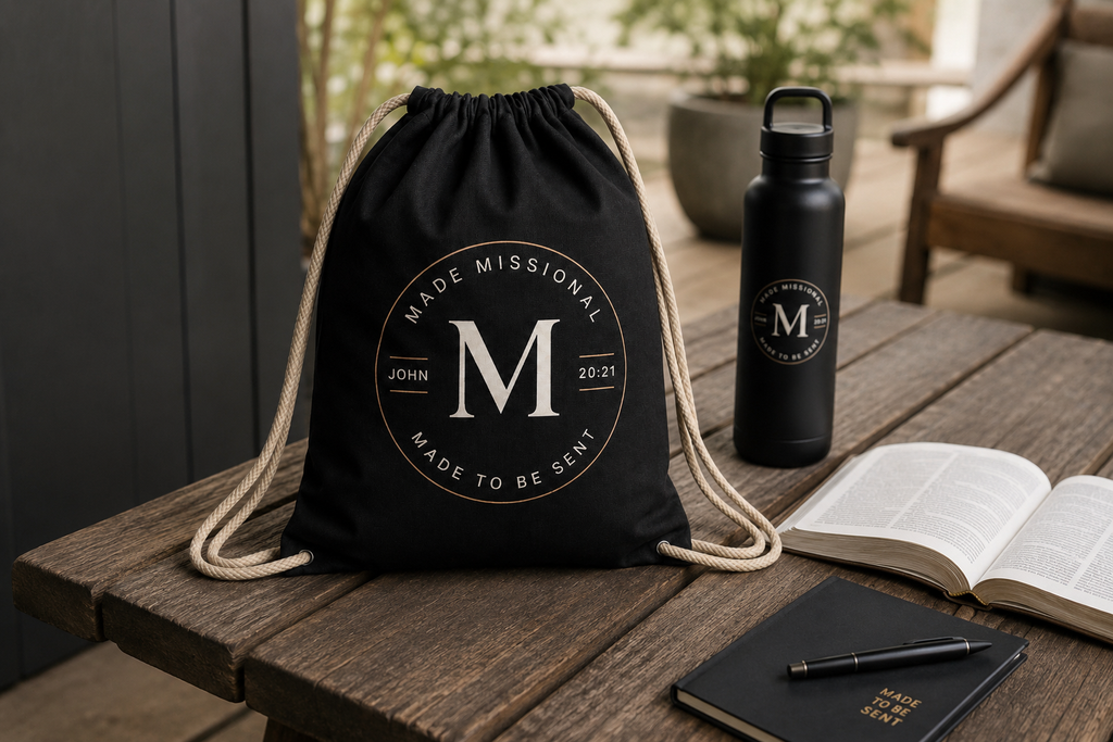 Packaging With A Purpose — Missional Drawstring Bag