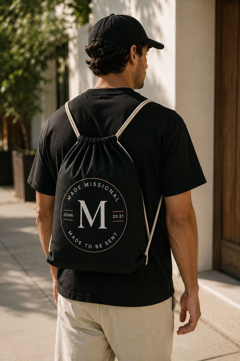 Packaging With A Purpose — Missional Drawstring Bag