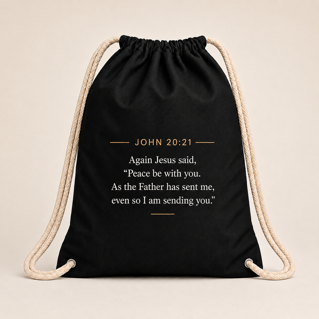 Packaging With A Purpose — Missional Drawstring Bag