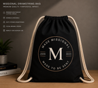 Packaging With A Purpose — Missional Drawstring Bag